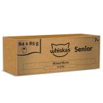 WHISKAS Senior Wet Cat Food Pouches - 84 Pack