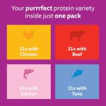 WHISKAS Senior Wet Cat Food Pouches - 84 Pack