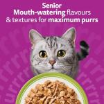WHISKAS Senior Wet Cat Food Pouches - 84 Pack