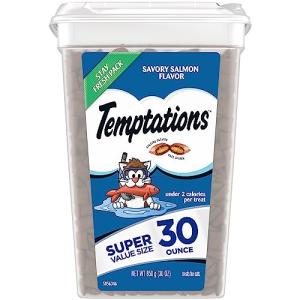 Temptations Salmon Flavored Cat Treats, 30 oz