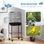 PawHut Bird Cage with Stand and Wheels