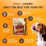 Pork Chomps 5-Inch Dog Chews, 50 Count