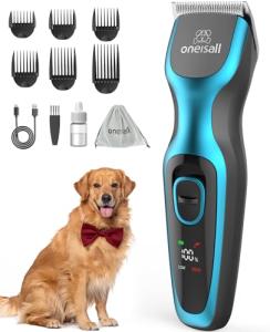 Oneisall Heavy-Duty Dog Clippers for Thick Hair