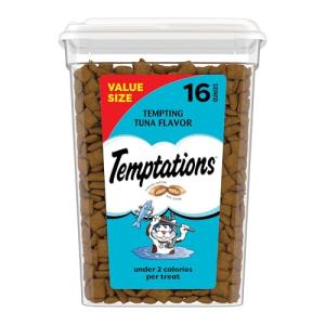 Temptations Tuna Flavor Cat Treats, 16 oz Tub