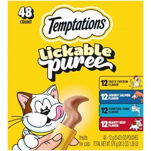 Temptations Lickable Cat Treats Variety Pack