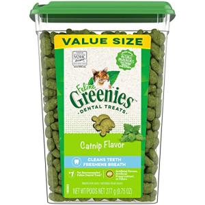 Greenies Cat Dental Treats - Catnip Flavor, 9.75 oz