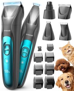 Oneisall Quiet Cordless Dog Grooming Clippers