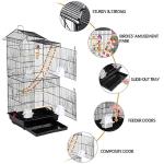 Large 39-inch Parrot Bird Cage with Toys