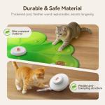 Interactive LED Cat Toy with Moving Feathers