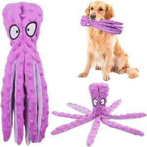 RAYITO Squeaky Octopus Toys for Small Dogs