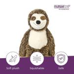 Bark Buddies Sloth Squeaky Plush Dog Toy