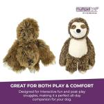 Bark Buddies Sloth Squeaky Plush Dog Toy