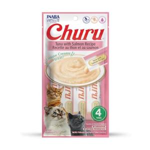 INABA Churu Grain-Free Lickable Cat Treats - Tuna & Salmon