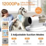 AIRROBO Pet Grooming Vacuum with Hair Kit