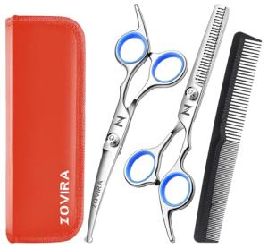 Dog and Cat Grooming Scissors Set with Pouch