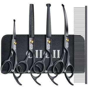 10-in-1 Dog Grooming Scissors Kit with Round Tips