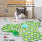 Interactive Rechargeable Cat Toy with Moving Feathers