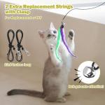 Interactive Cat Wand Toy with Feather Refills