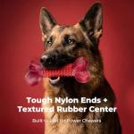 Durable Beef Flavor Chew Toy for Aggressive Dogs