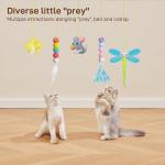 Potaroma 5-Pack Interactive Cat Feather Toys
