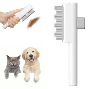 Self-Cleaning Dual-Sided Pet Grooming Comb