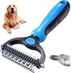 Undercoat Rake and Shedding Brush for Pets
