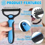 Undercoat Rake and Shedding Brush for Pets