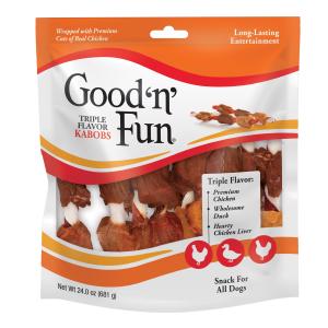 Good ‘n’ Fun Triple Flavor Dog Chews, 24 Oz