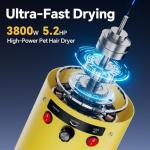 High Velocity Dog Hair Dryer with Adjustable Speed