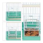 Small Bird Cage with Perches and Feeders