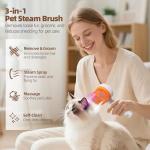 3-in-1 Steam Cat Brush for Grooming & Shedding
