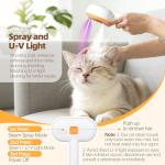 3-in-1 Steam Cat Brush for Grooming & Shedding