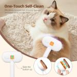 3-in-1 Steam Cat Brush for Grooming & Shedding