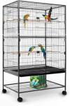 Large Rolling Metal Bird Cage with Wheels