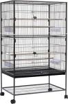 Large Rolling Metal Bird Cage with Wheels