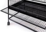 Large Rolling Metal Bird Cage with Wheels