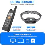 Rechargeable Dog Bark Collar with Remote Control