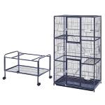 Large Parrot Cage with Rolling Stand and Wheels