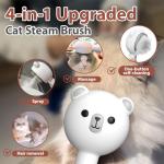 4-in-1 Waterproof Cat Steam Brush for Grooming