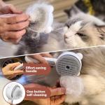 4-in-1 Waterproof Cat Steam Brush for Grooming