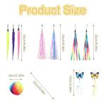 11 PCS Interactive Cat Wand Feather Toy Set