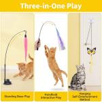 11 PCS Interactive Cat Wand Feather Toy Set