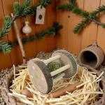 Natural Wood Chew Toy for Small Pets