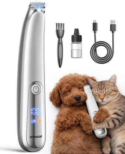 Oneisall Dog Paw Trimmer with LED Light