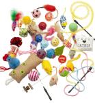 20-Piece Variety Pack of Fun Cat Toys