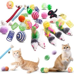 YULOYI 34-Pack Interactive Cat Toy Set