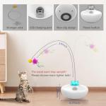 Interactive Rechargeable Cat Toy with Feather Wand
