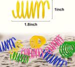 30 Pack Colorful Cat Spring Toys for Kittens