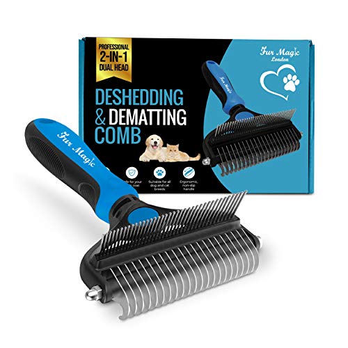 Deshedding and Dematting Comb for Dogs and Cats