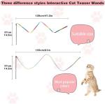 Interactive Colorful Cat Wand Toys - 2 Pack